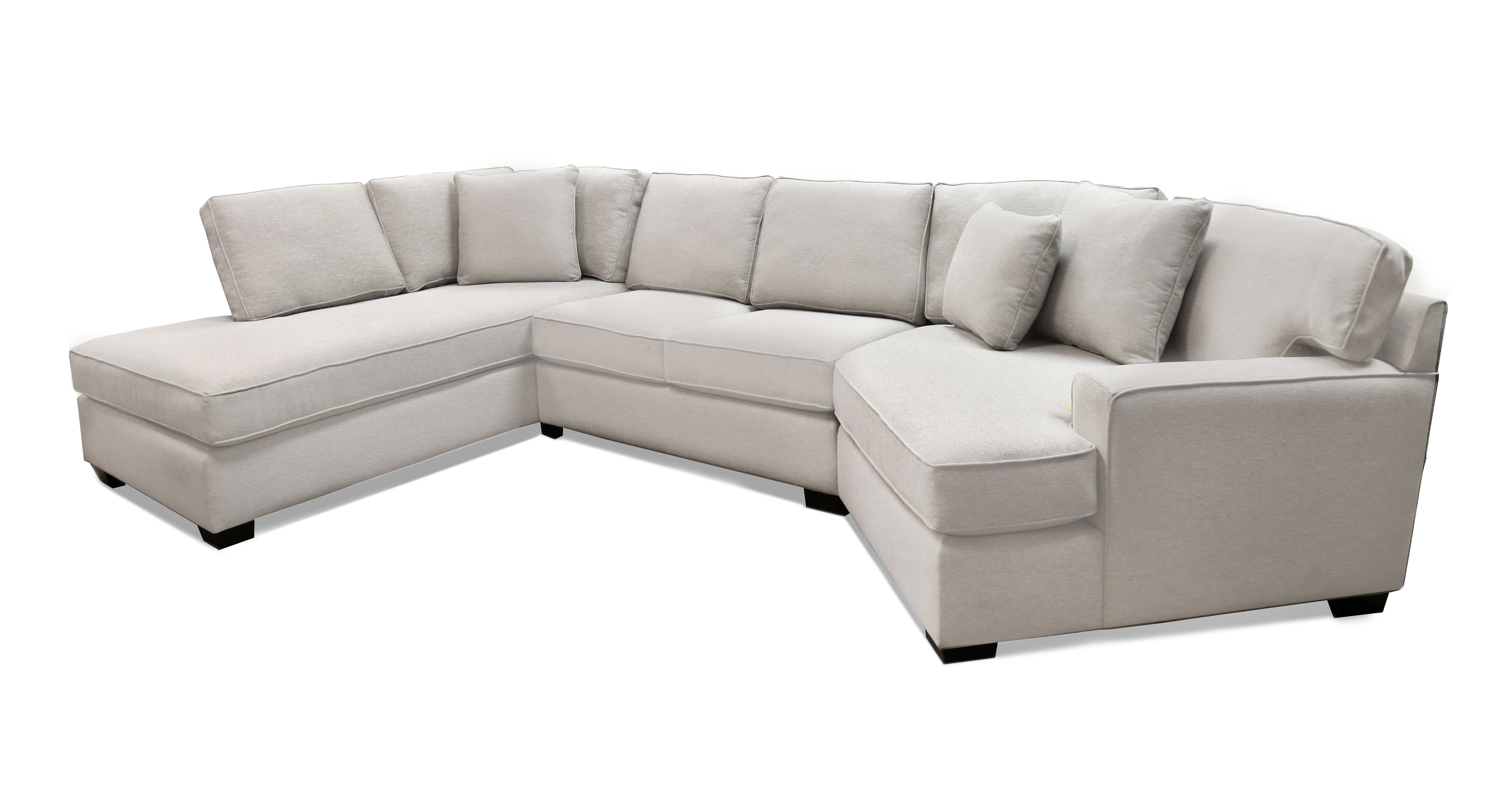 Sofa with cuddler and outlet chaise